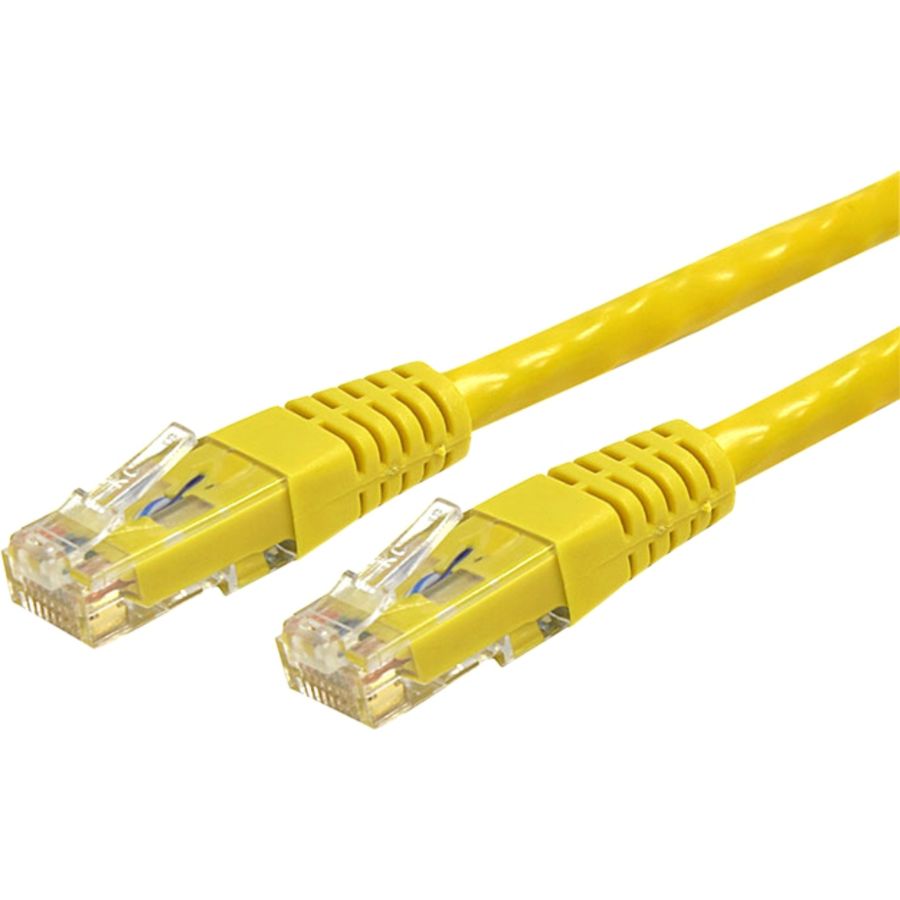 StarTech.com 6 ft Yellow Molded Cat6 UTP Patch Cable - ETL Verified - Category 6 - 6 ft - 1 x RJ-45 Male - 1 x RJ-45 Male - Yellow