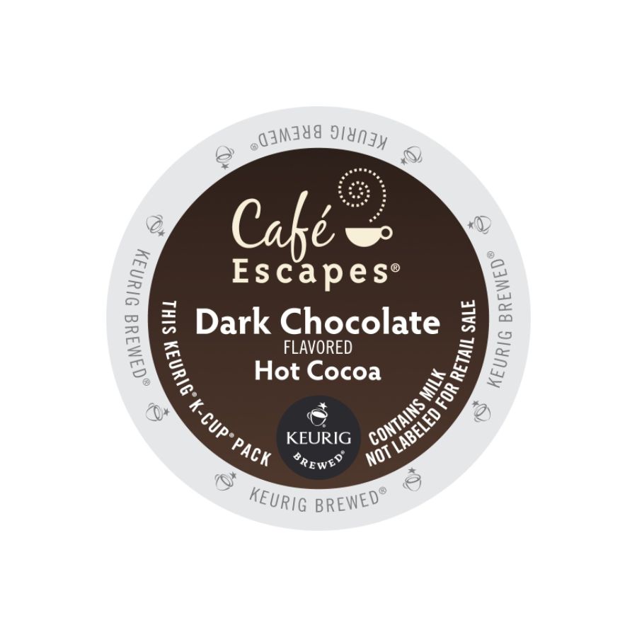 Caf Escapes Dark Chocolate Hot Cocoa K Cups Box Of 24 by Office Depot ...