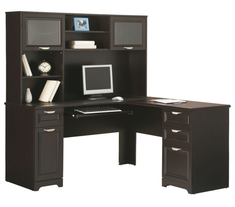 Realspace Magellan L Shaped Desk Espresso L Shaped Top 4