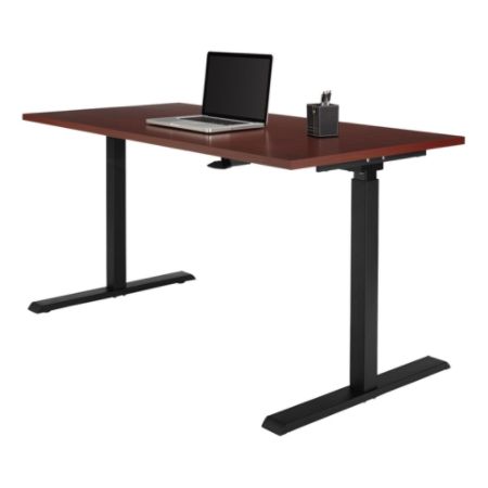 Realspace Magellan Stand Up Desk Cherry Office Depot