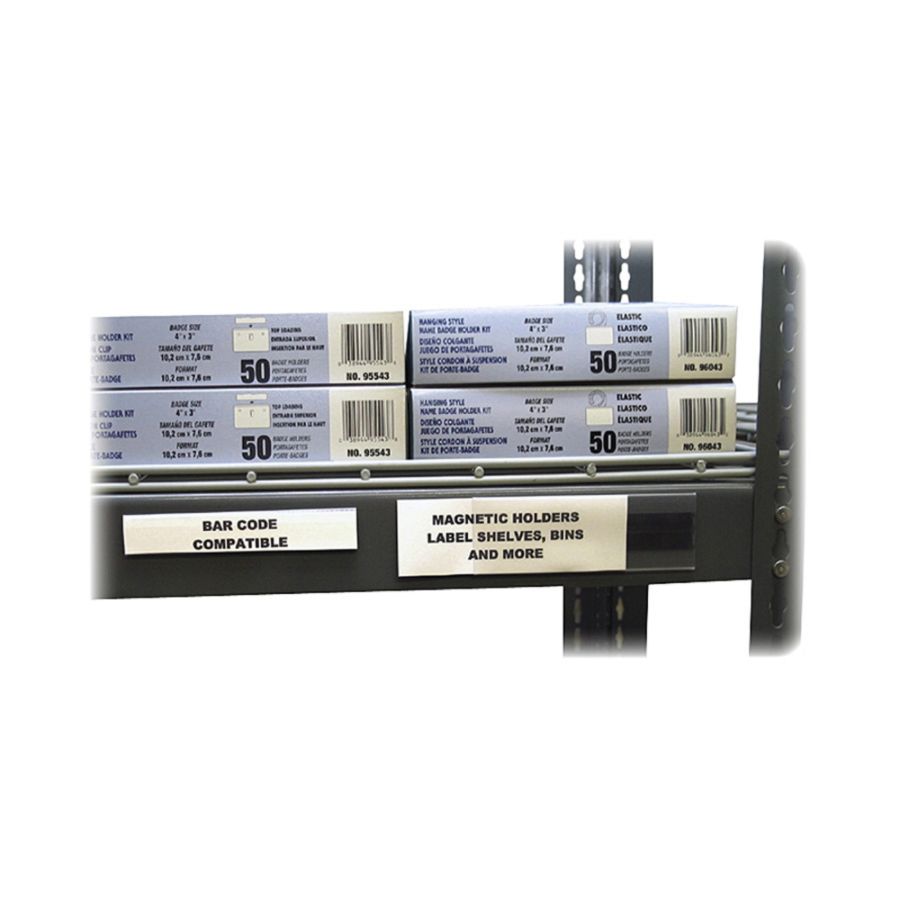 C Line Hol Dex Magnetic Shelfbin Label Holder 6 X 2 Clear Office