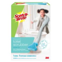 Scotch Brite Toilet Bowl Scrubber Kit Plastic Handle 1 Kit by Office ...