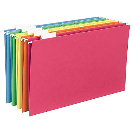 Smead Hanging File Folders 15 Cut Legal Size Brights Pack Of 25