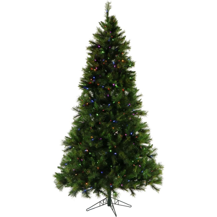 Fraser Hill Farm Prelit LED Multicolor Canyon Pine 6.5-ft. Christmas Tree, FFCM065-6GR