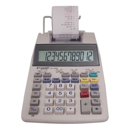 Sharp El 1750v Printing Calculator Office Depot