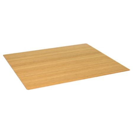 Realspace Bamboo Chair Mat 42 X 48 Natural Office Depot