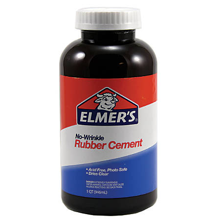 Elmers Rubber Cement 32 Oz Office Depot