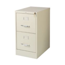 OfficeMax 22 Deep 2 Drawer Vertical File Cabinet Putty by ...