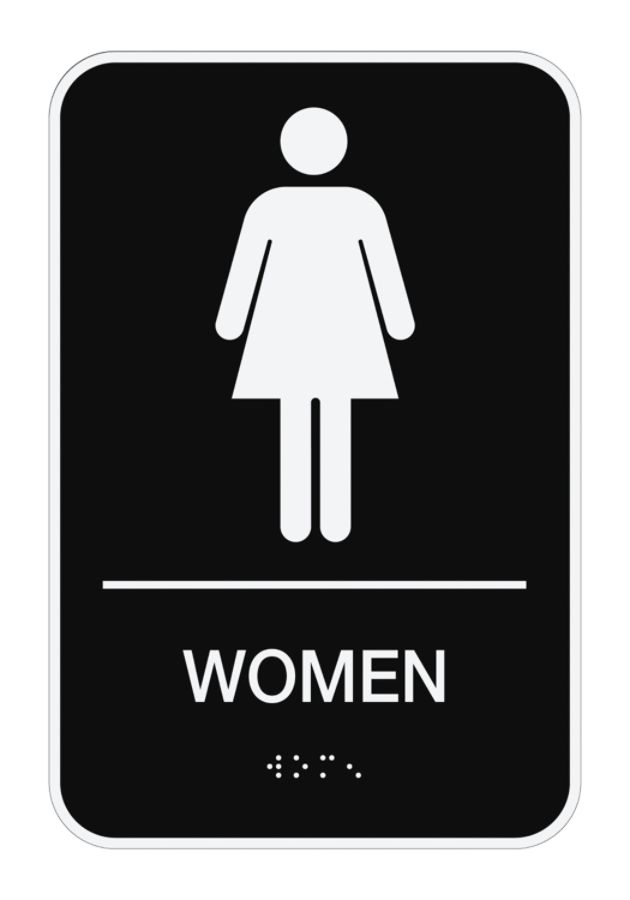 Cosco ADA MenWomen Combo Pack Restroom Signs 6 x 9 Pack Of 2 by Office ...