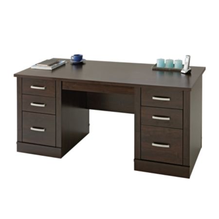 Sauder Office Port Desk Dark Alder Office Depot