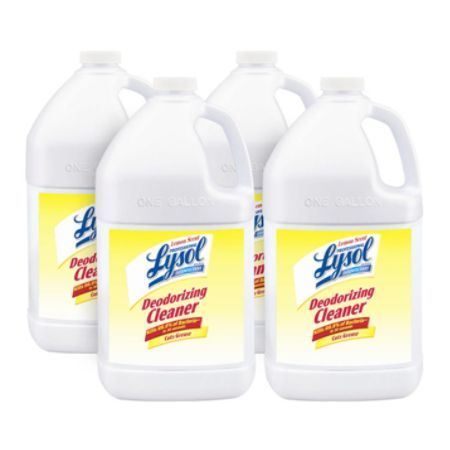 Lysol Disinfectant Deodorizing Cleaner Liquid 1 gal 128 fl oz Lemon ...