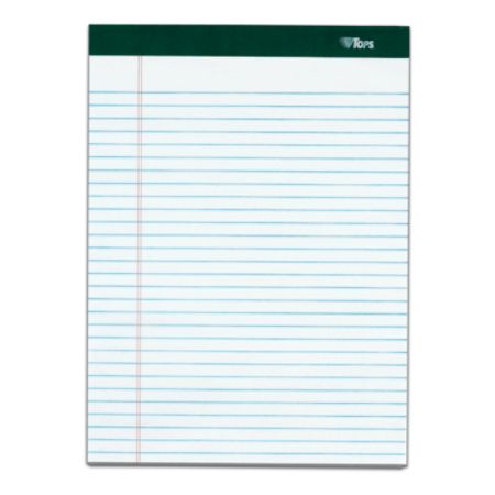 TOPS Double Docket Writing Pads 8 12 x 11 Narrow Ruled 100 Sheets White ...