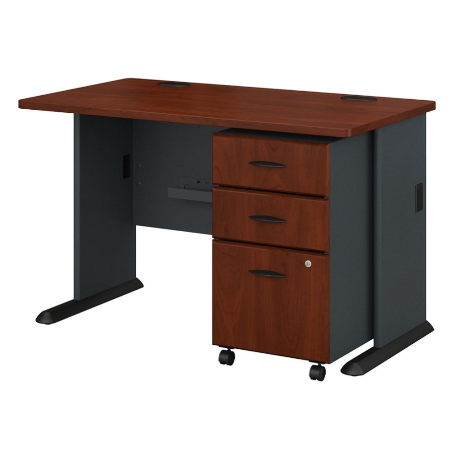 Bush Business Furniture Office Advantage 48 W Desk With Mobile