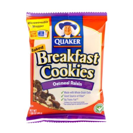 Quaker Breakfast Cookies Oatmeal Raisin Box Of 50 - Office Depot