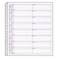 Office Depot Brand Voicemail Log Book 7 12 x 8 12 60 Sheets White Paper ...