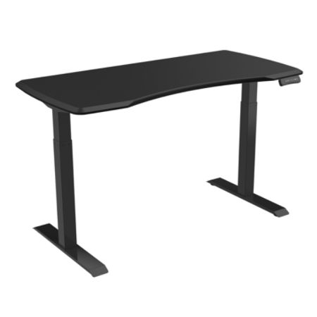 Loctek 55 W Height Adjustable Desk Black With Anti Collision And