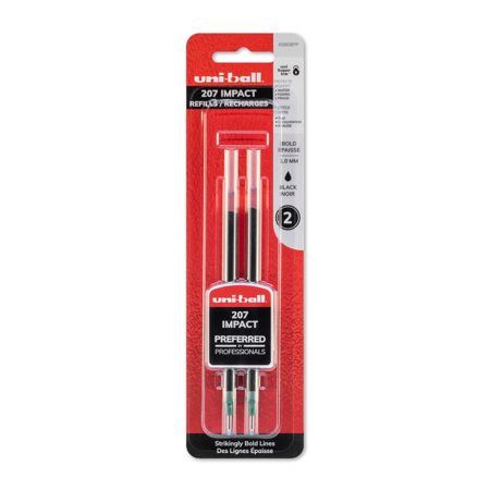 gel pen impact refills uni ball bold mm point pack