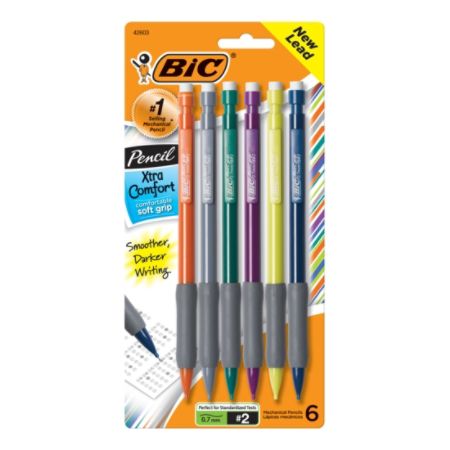 Bic Xtra Comfort Mechanical Pencils 0 7 Mm Assorted Barrel Colors