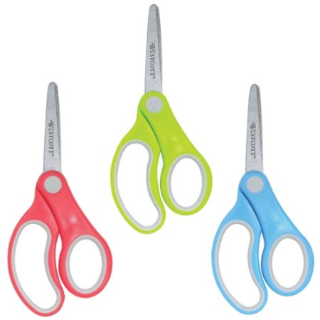 Westcott Soft Handle Kids Scissors 5 Blunt Assorted Colors Pack Of 12 ...