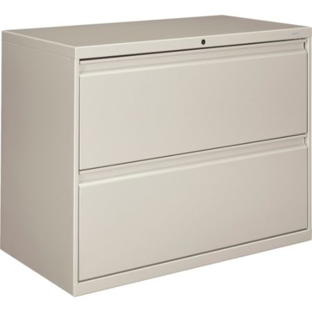 Hon 800 36 W Lateral 2 Drawer File Cabinet With Lock Metal Light