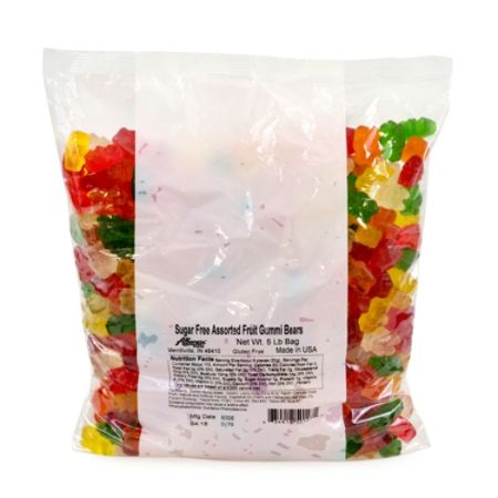 Albanese Confectionery Gummies Sugar Free Gummy Bears 5 Lb Bag - Office