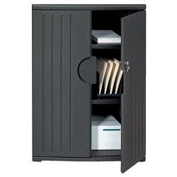 Iceberg OfficeWorks Storage Cabinet 46 H x 36 W Black by Office Depot