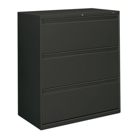 Hon 800 Series Lateral File With Lock 3 Drawers 41 H X 36 W X 19