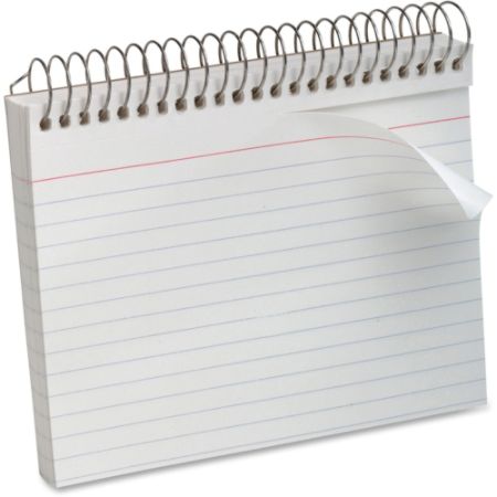 cards spiral bound oxford ruled pack items officedepot