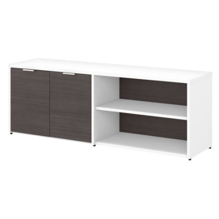 Bush Jamestown Low Cabinet White Premium Office Depot