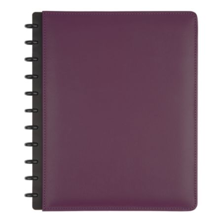 Tul Custom Notebook Letter Leather Purple Office Depot