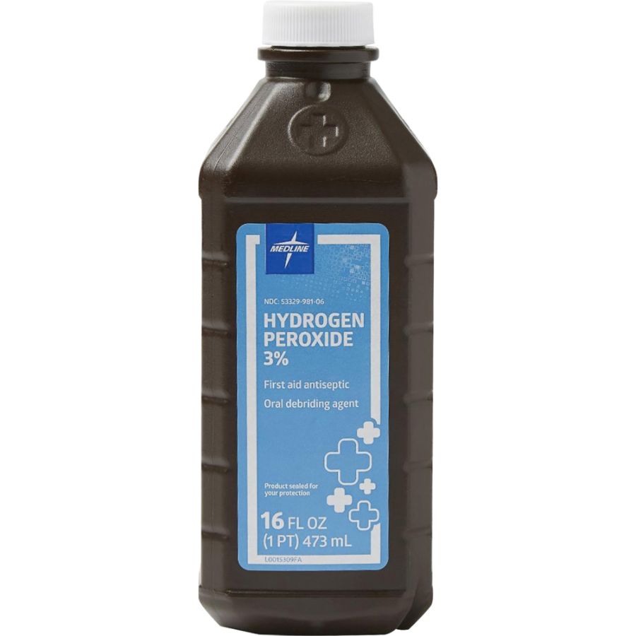 Medline MDS098001Z Hydrogen Peroxide, 16 Oz