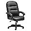 HON Pillow Soft Executive Chair H2095 Fixed Loop Arms Black - Office Depot