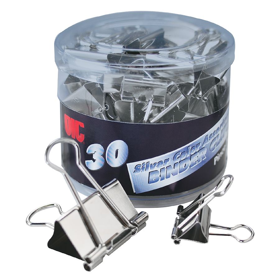 Binder Clips, Assorted Sizes, 30/PK, Silver | eBay