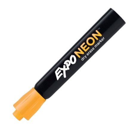 erase marker expo neon dry bullet tip orange officedepot