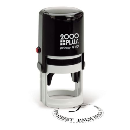 2000 PLUS R40 Self Inking Round Stamp - Office Depot