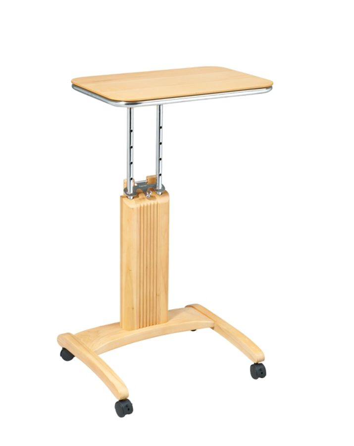 Osp Designs Precision Adjustable Height Wood Laptop Cart 36 H X 20