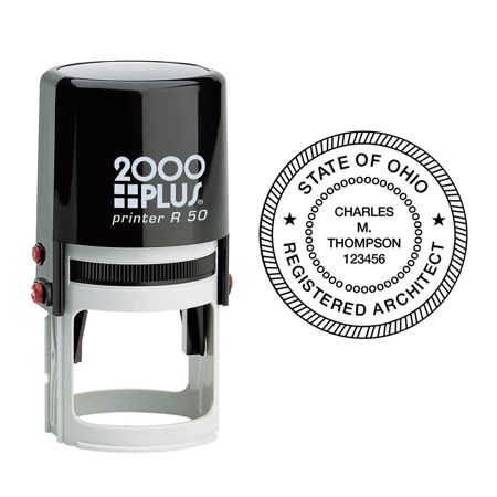 2000 PLUS R50 Self Inking Round Stamp 1 1516 Diameter Impression by ...