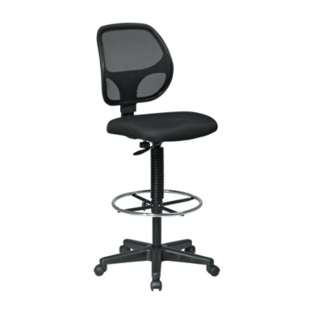 Office Star Deluxe Drafting Chair Black Office Depot