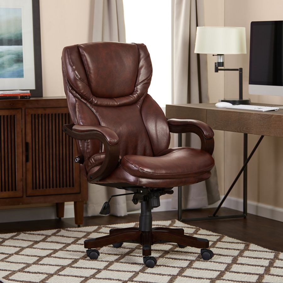 Serta Executive Big And Tall Office Chair Eco Conscious Bonded Leather   1850932 O01 Serta Executive Big And Tall Office Chair 030220