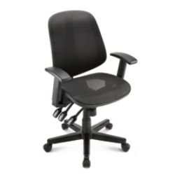 Realspace Frespi Multifunction Mesh Mid Back Chair Black by Office
