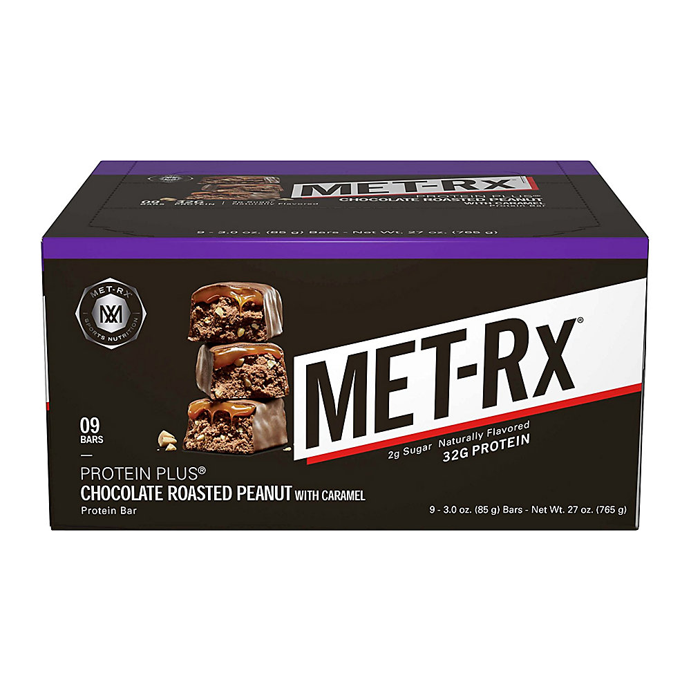 UPC 786560557122 product image for MetRX Protein Plus Chocolate Roasted Peanut with Caramel, 3 oz, 9 Count | upcitemdb.com