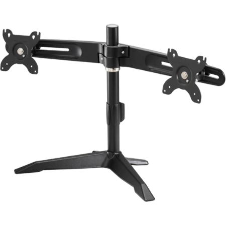 Amer Mounts Stand Based Dual Monitor Mount For Two 15 24 Lcdled