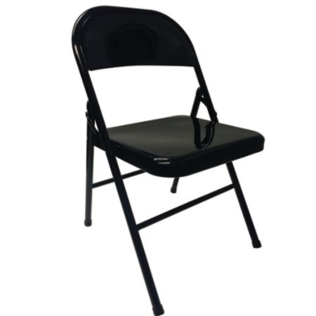 Realspace Metal Folding Chairs Black Set Of 4 Item 192077