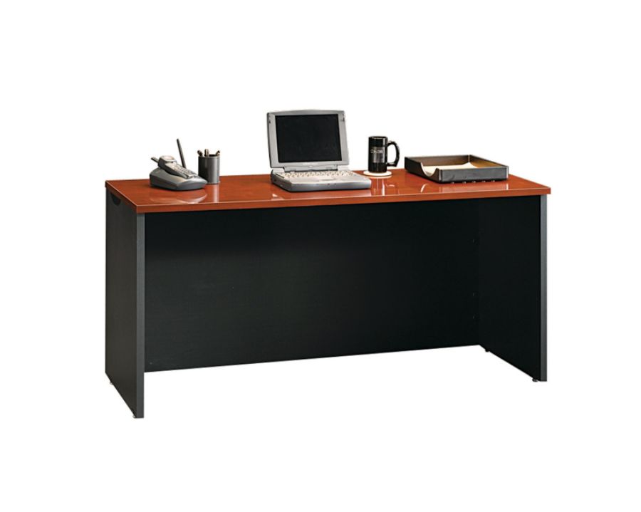 Sauder Via Credenza Classic Cherrysoft Black Office Depot