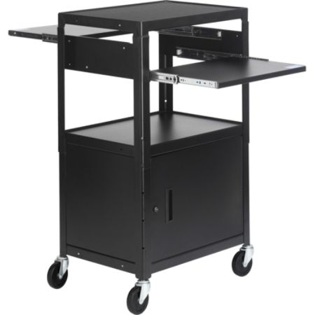 Bretford Basics Ca2642dns Av Notebook Cabinet Cart 3 X Shelfves