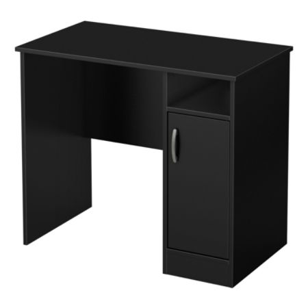 South Shore Axess Small Desk Black Office Depot