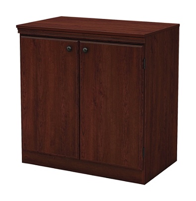 South Shore Morgan 2 Door Storage Cabinet Royal Cherry Office Depot