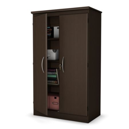 South Shore Furniture Morgan Lockable Storage Cabinet ...