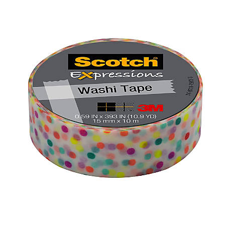 Craft Decorative Tape Big Gold Polka dot Washi Tape