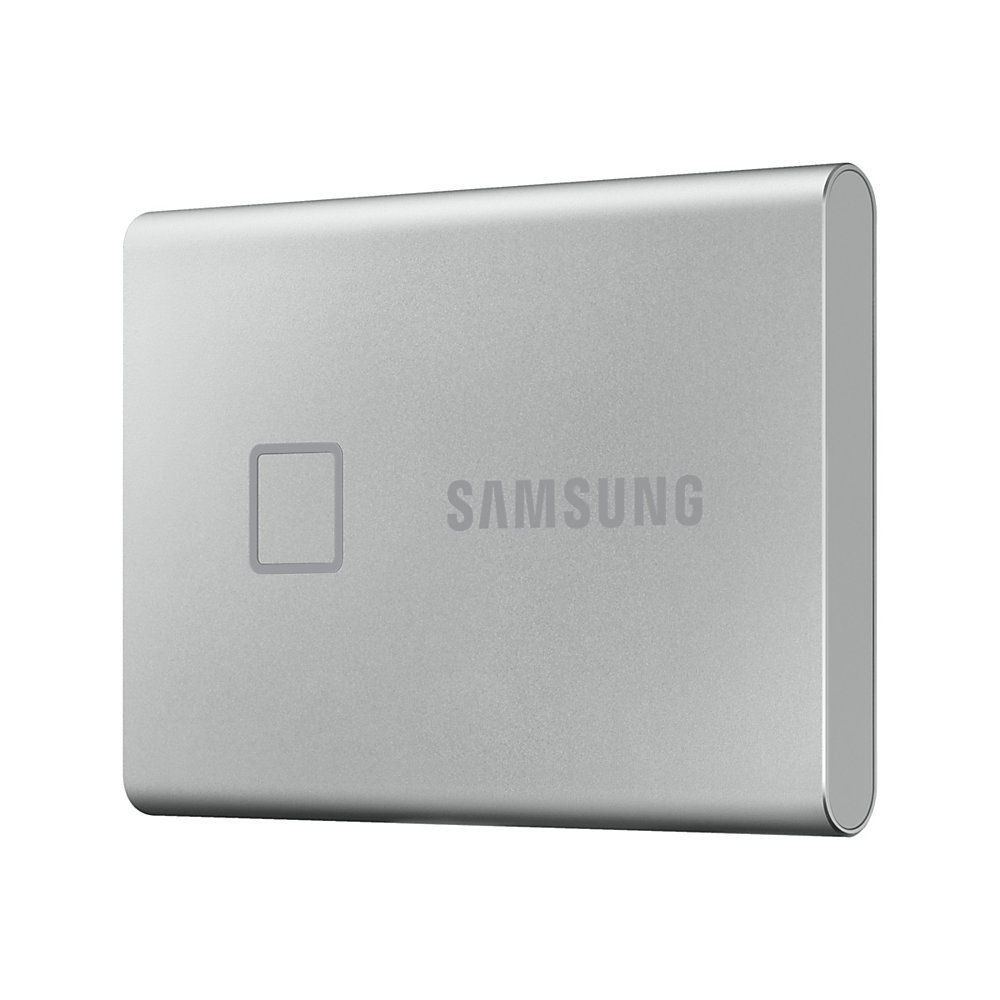 Samsung Portable SSD T7 Touch MU-PC2T0S - Solid state drive - encrypted - 2 TB - external (portable) - USB 3.2 Gen 2 (USB-C connector) - 256-bit AES -